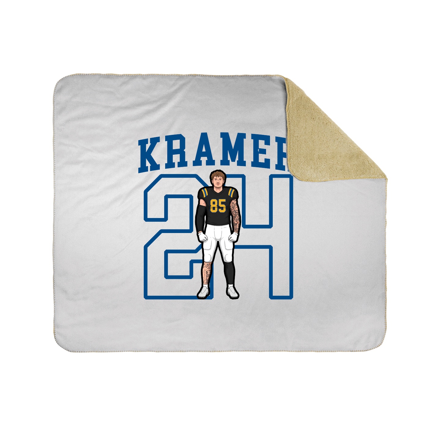 50x60 Sherpa Lined Throw Blanket