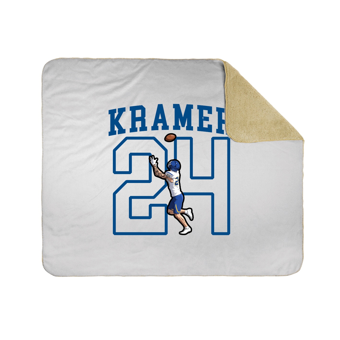 50x60 Sherpa Lined Throw Blanket