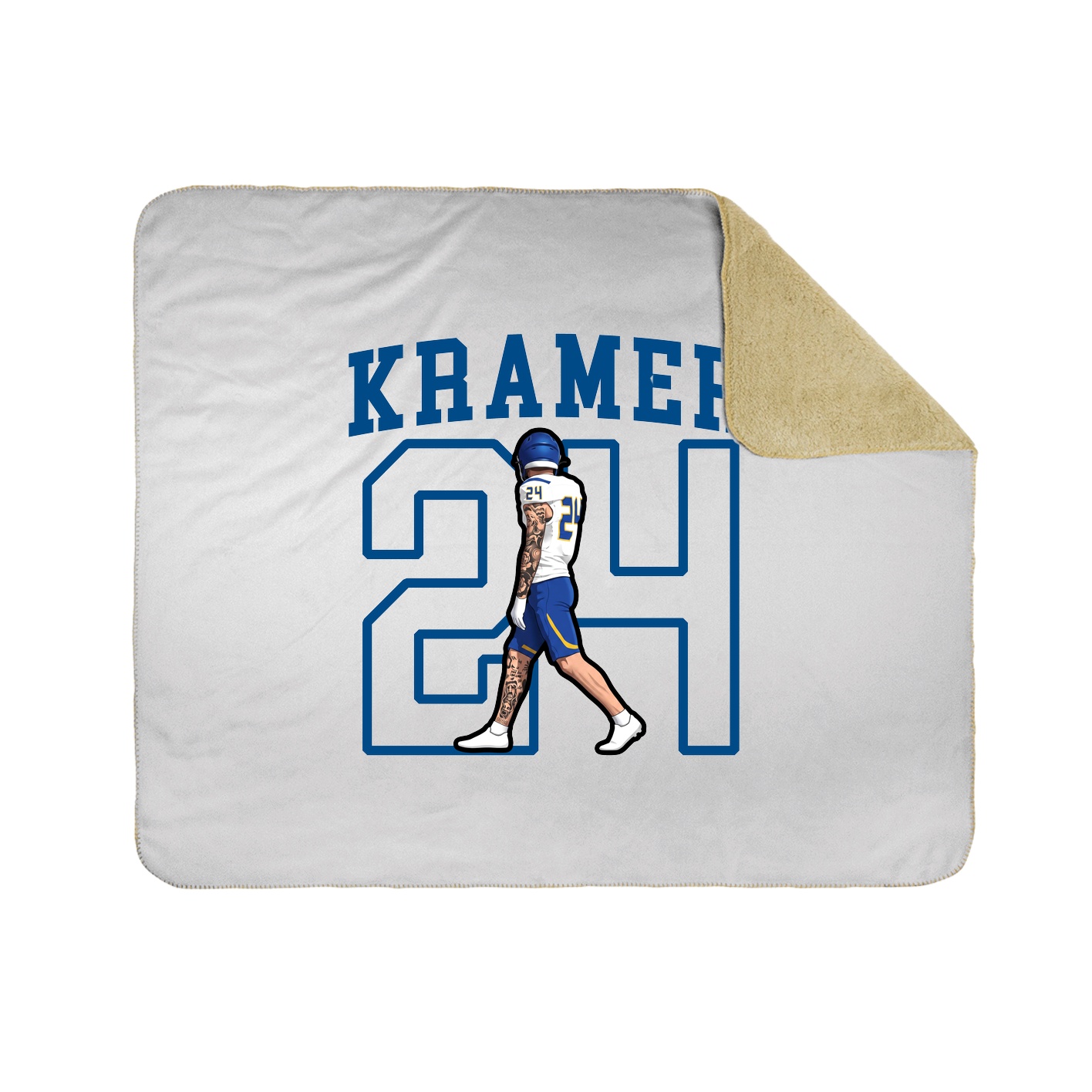 50x60 Sherpa Lined Throw Blanket