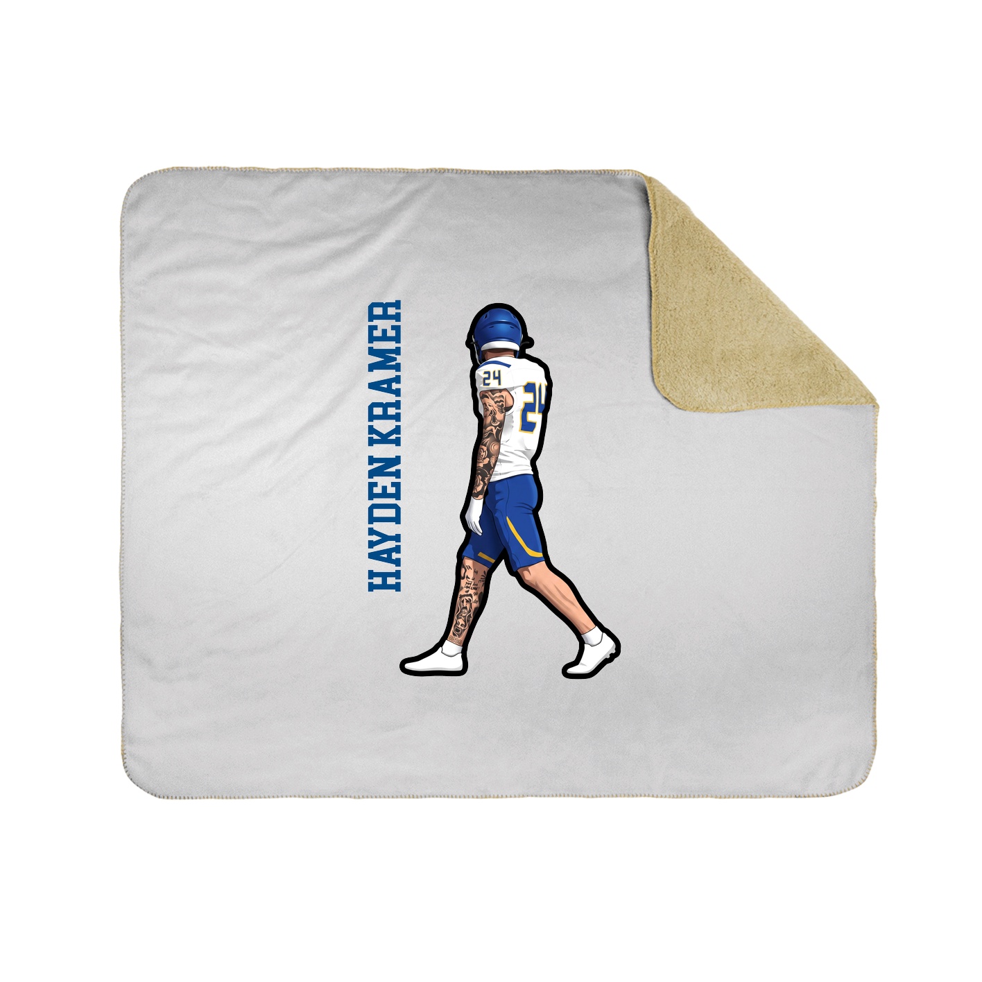 50x60 Sherpa Lined Throw Blanket