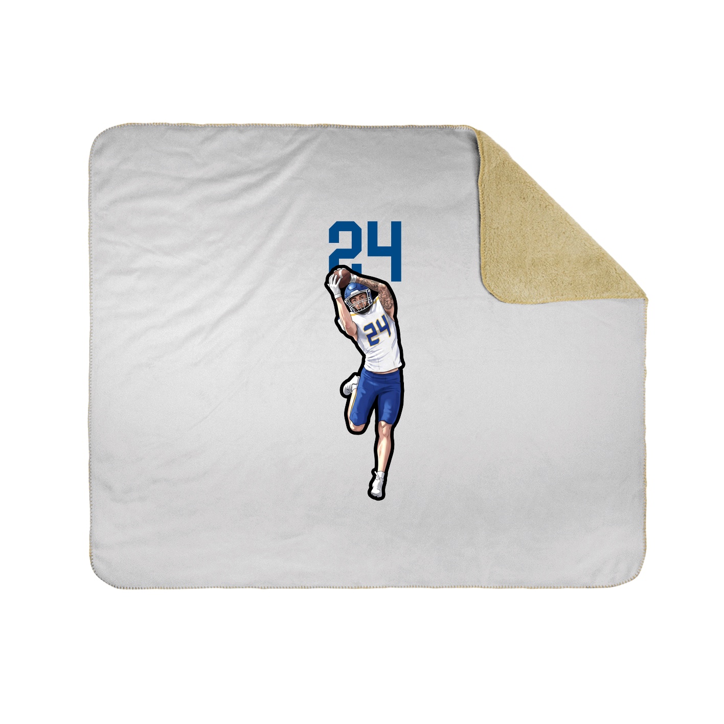 50x60 Sherpa Lined Throw Blanket