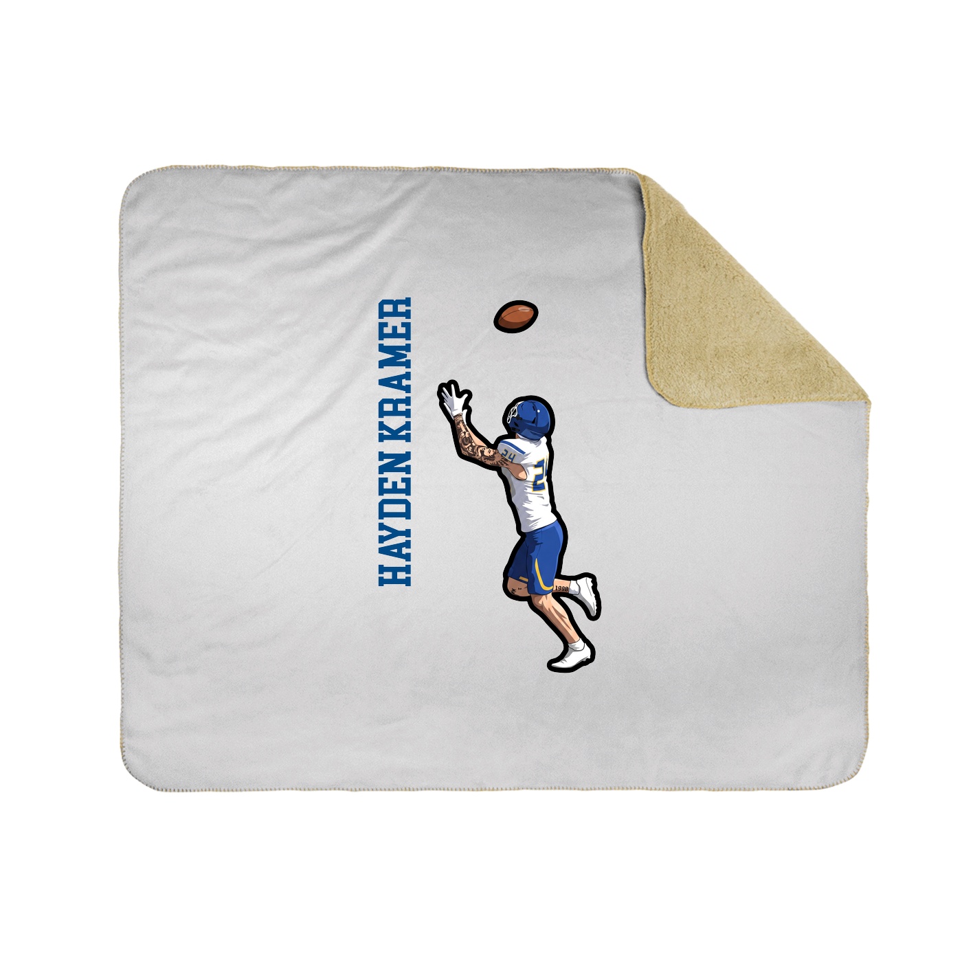 50x60 Sherpa Lined Throw Blanket