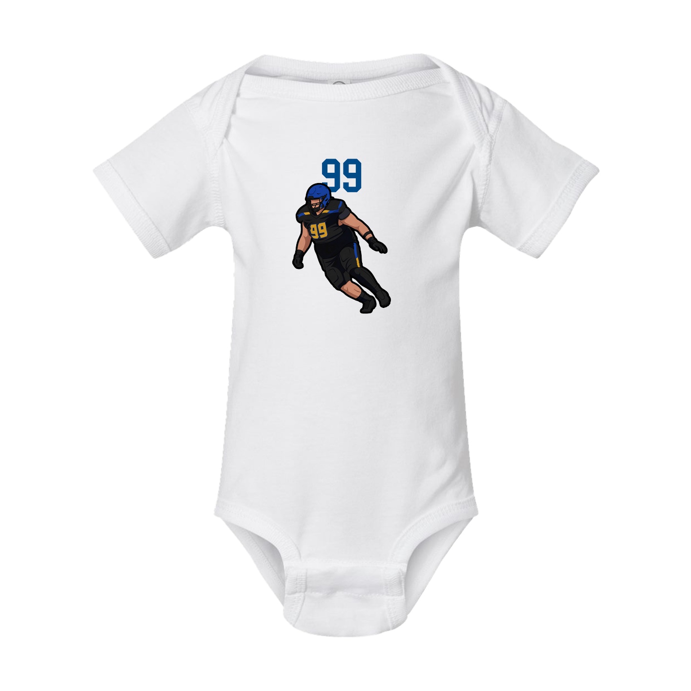 Baby Onesie — Number Top in White