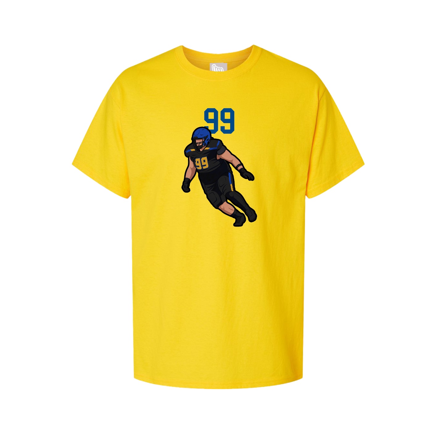 Youth Tee — Number Top in Gold