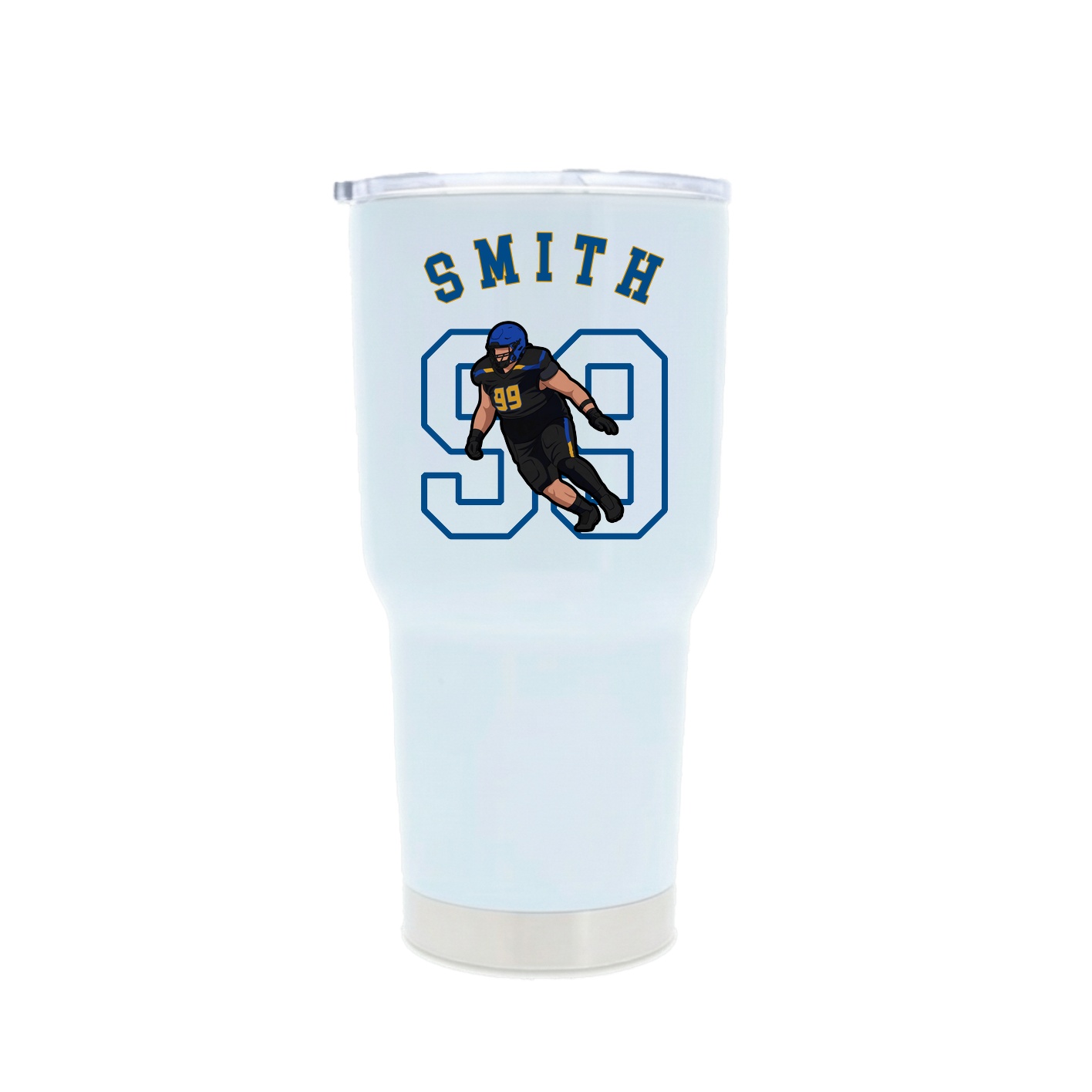30oz Stainless Steel Tumbler — Shirsey Arch in White