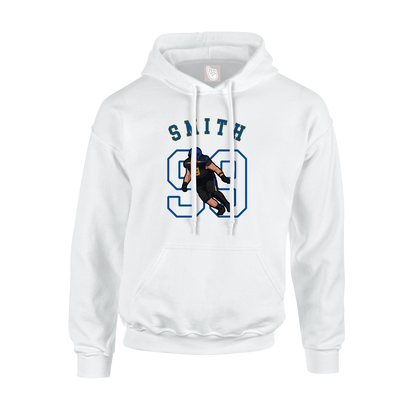 Youth Hoodie — Shirsey Arch in White
