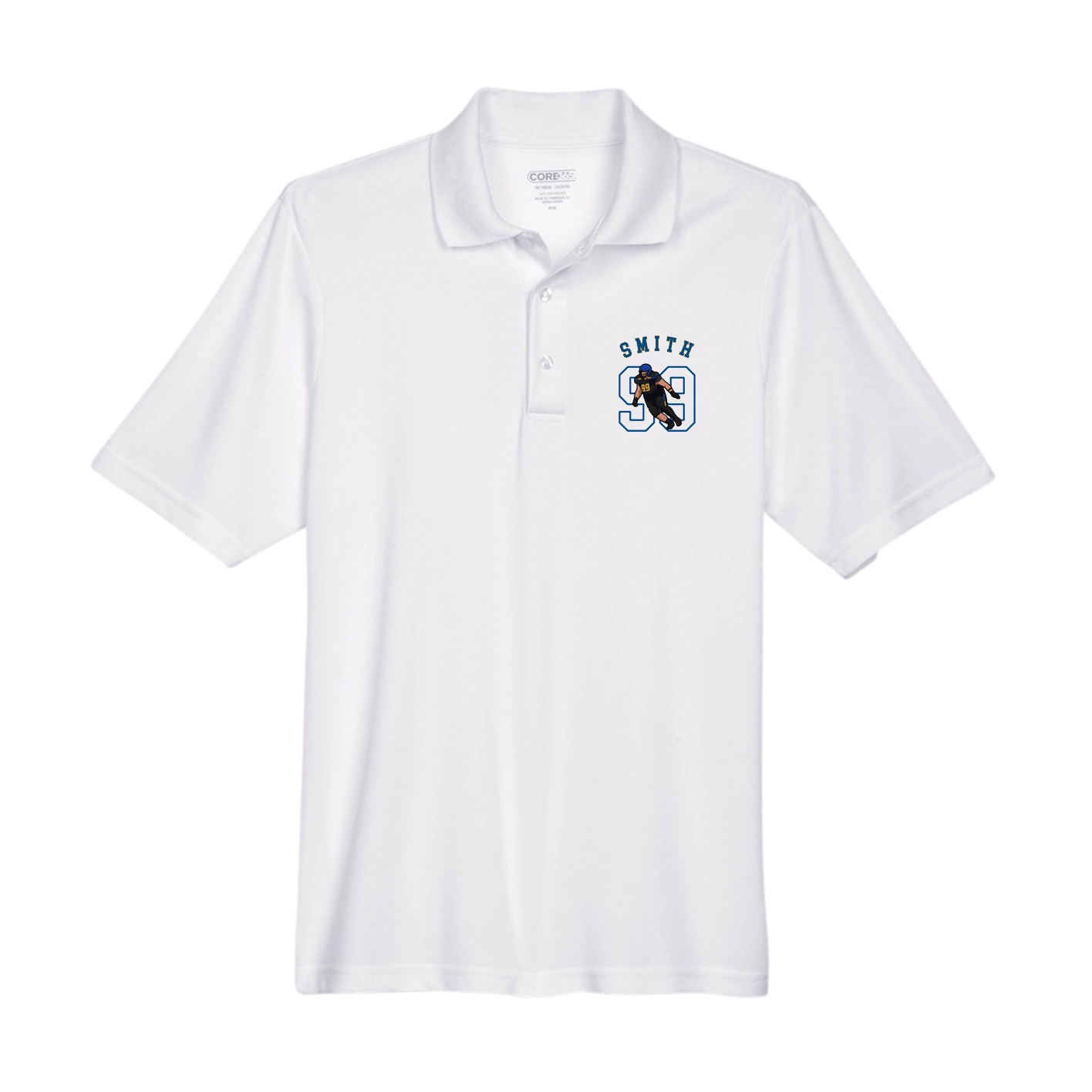 Performance Polo — Shirsey Arch in White