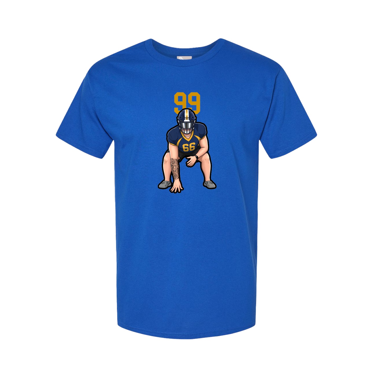 Youth Tee — Number Top in Royal