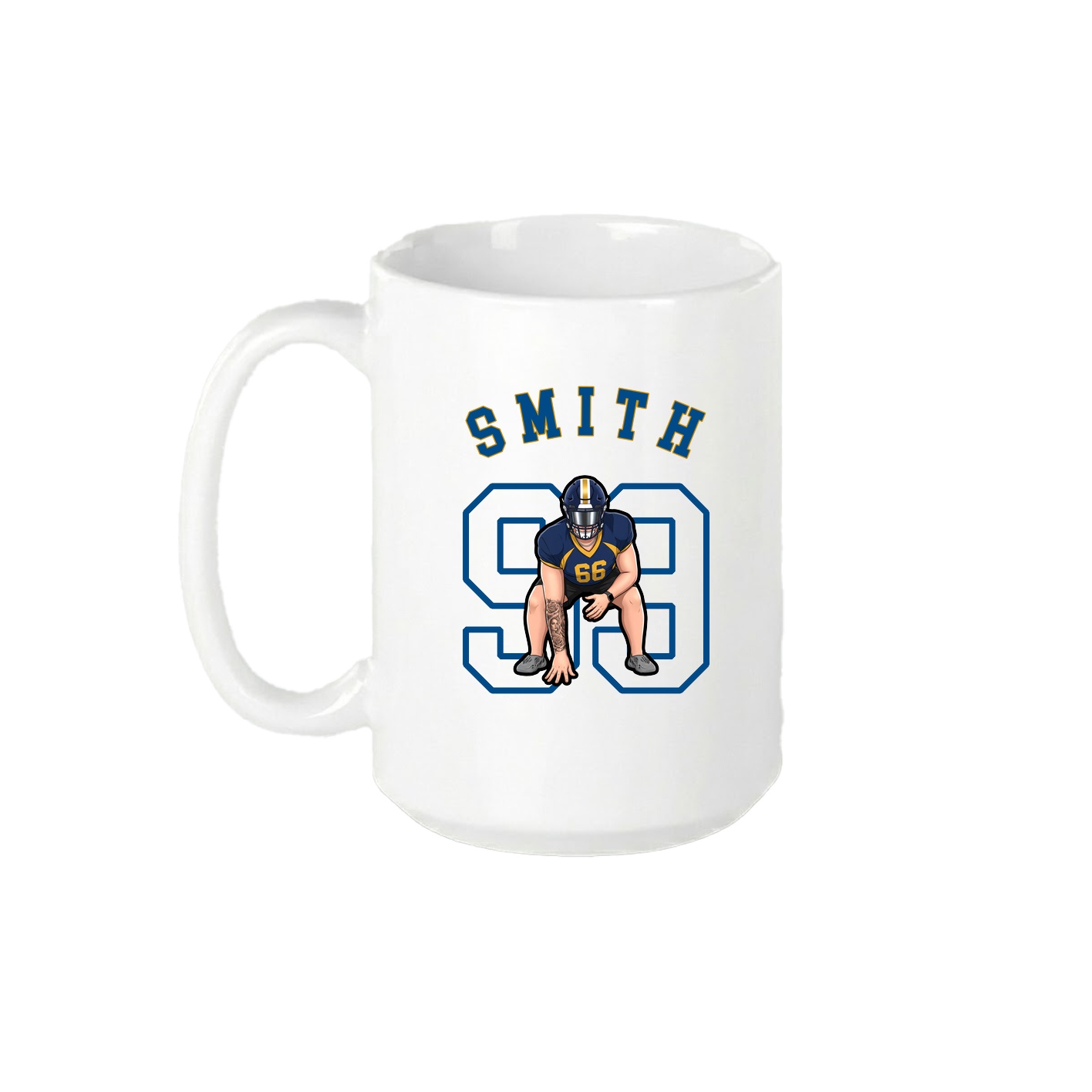 15oz Coffee Mug — Shirsey Arch in White