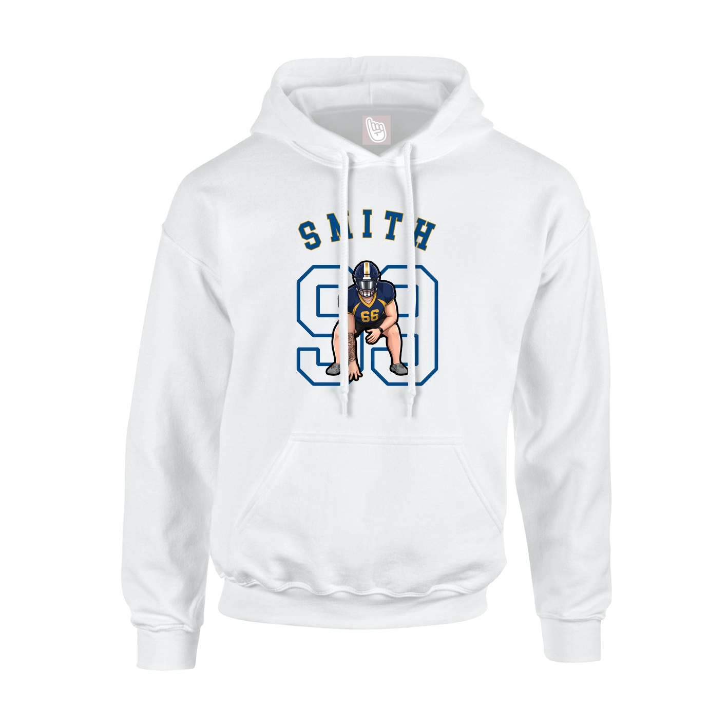 Hoodie — Shirsey Arch in White