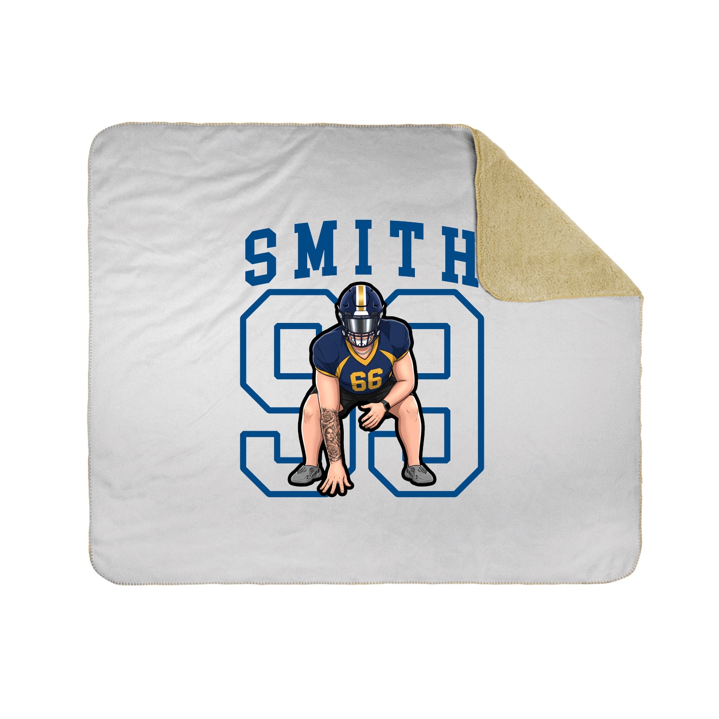 Throw Blanket — Shirsey in White