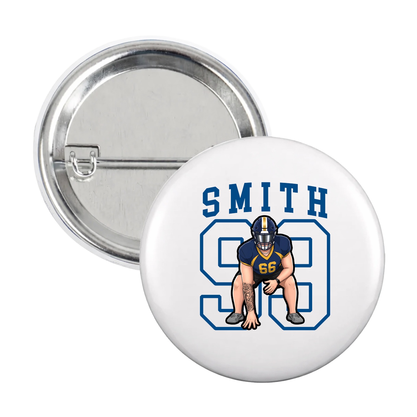 Game Day Button — Shirsey in White