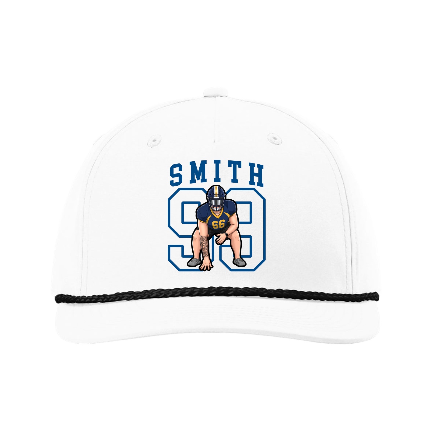 Five-Panel Classic Rope Cap — Shirsey in White