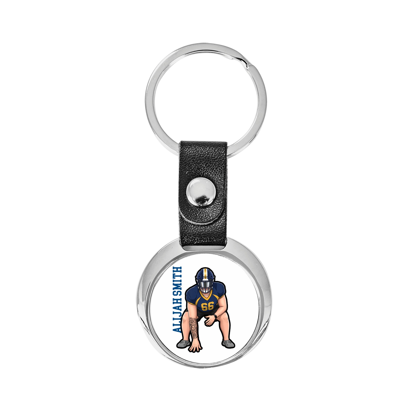 Key Chain — Name Vertical in Classic