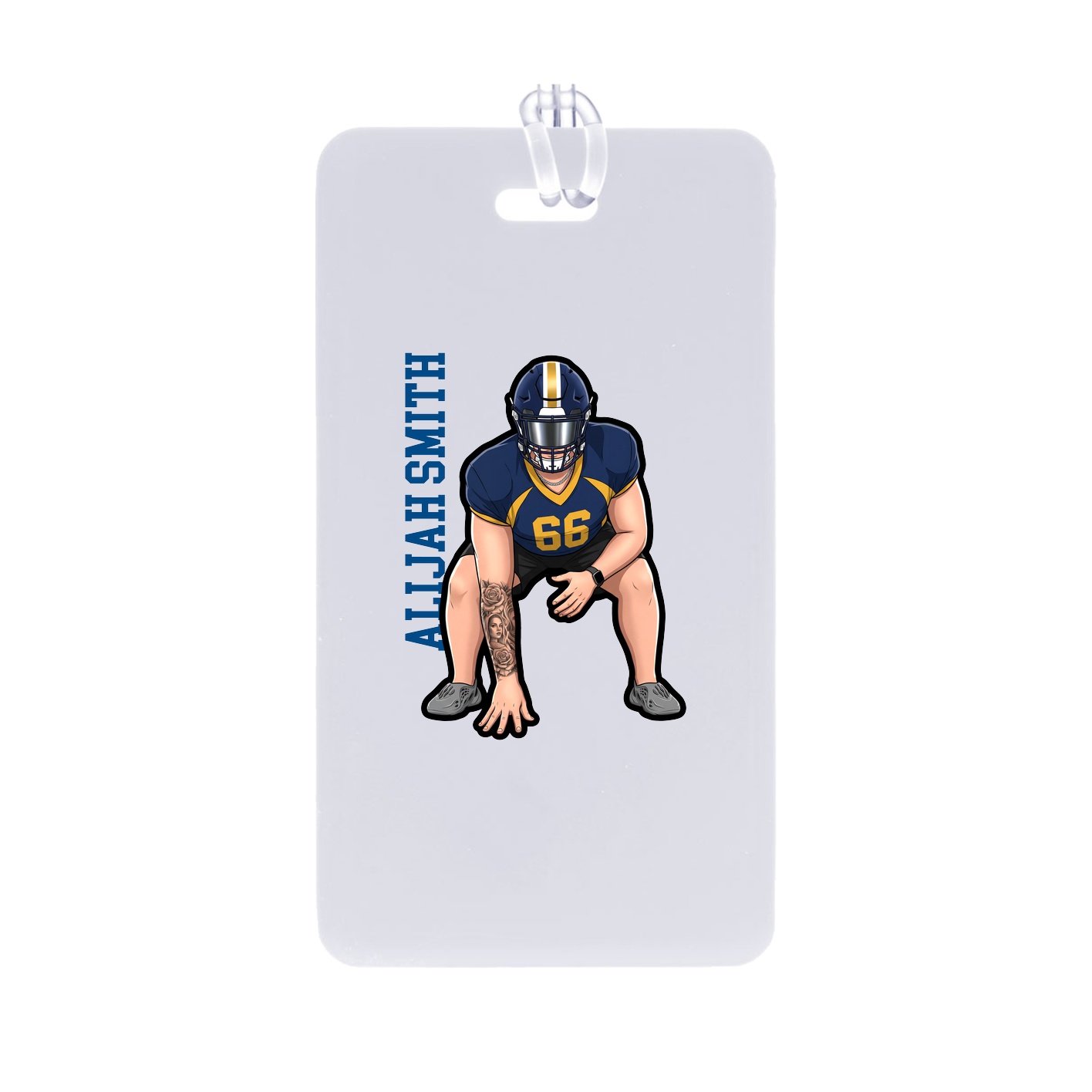 Bag Tag — Name Vertical in Classic