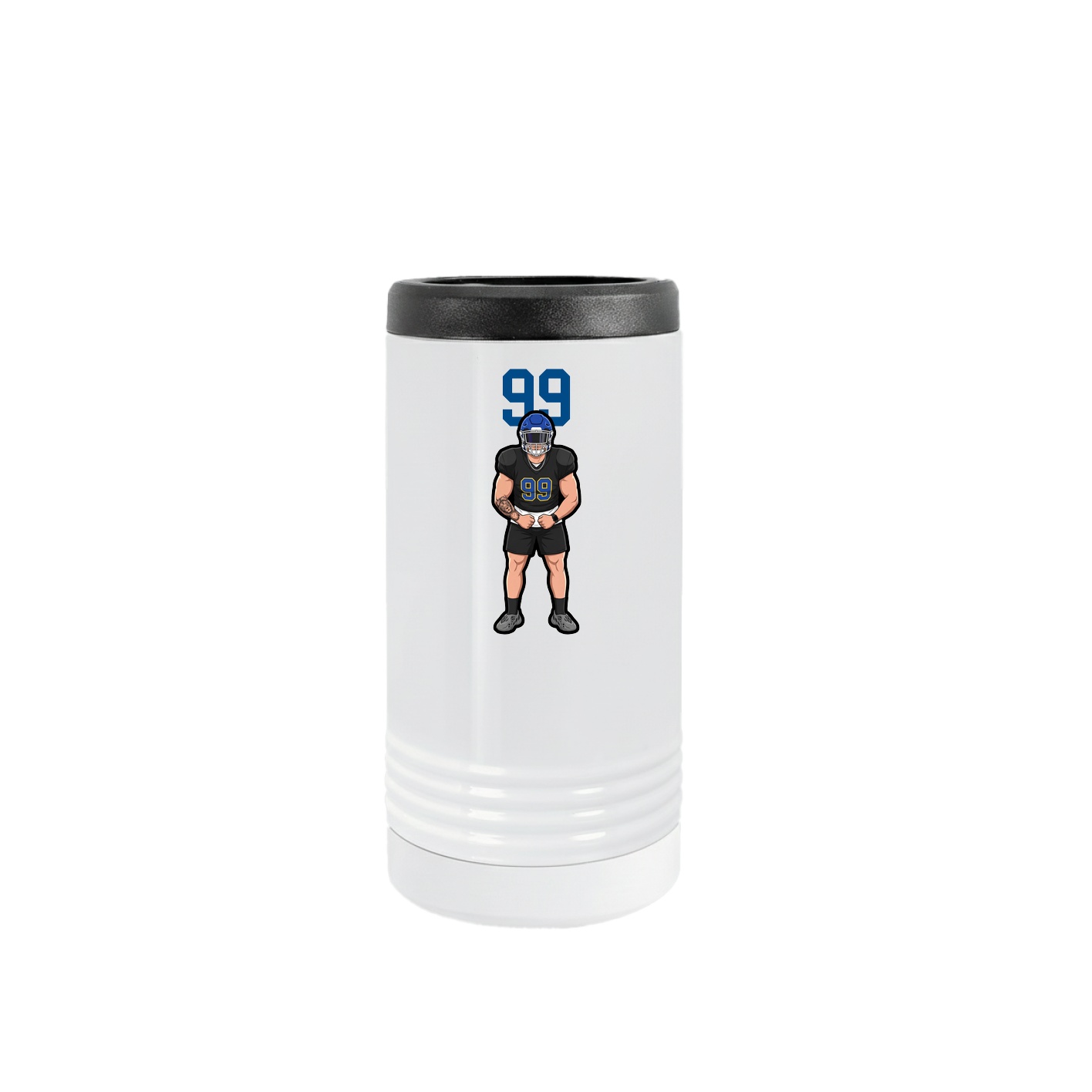 Slim Beverage Holder — Number Top in White