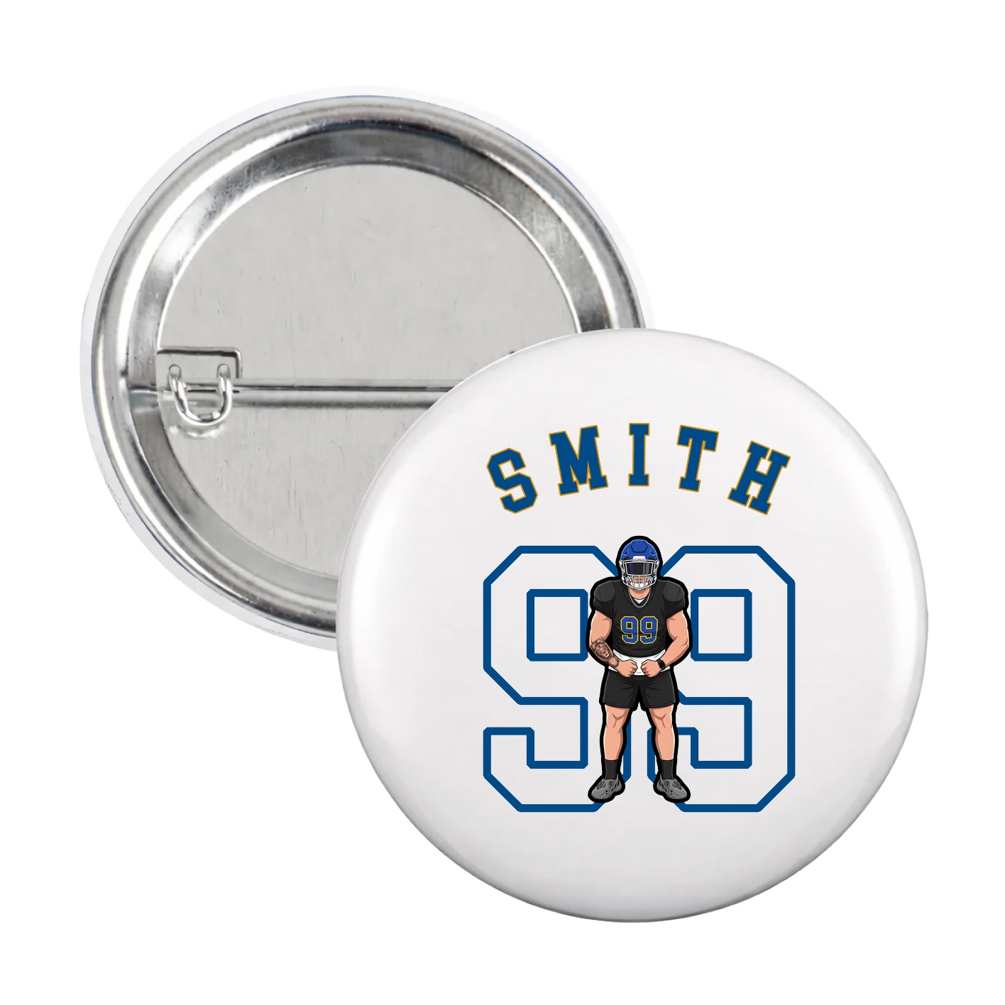 Game Day Button — Shirsey Arch in White