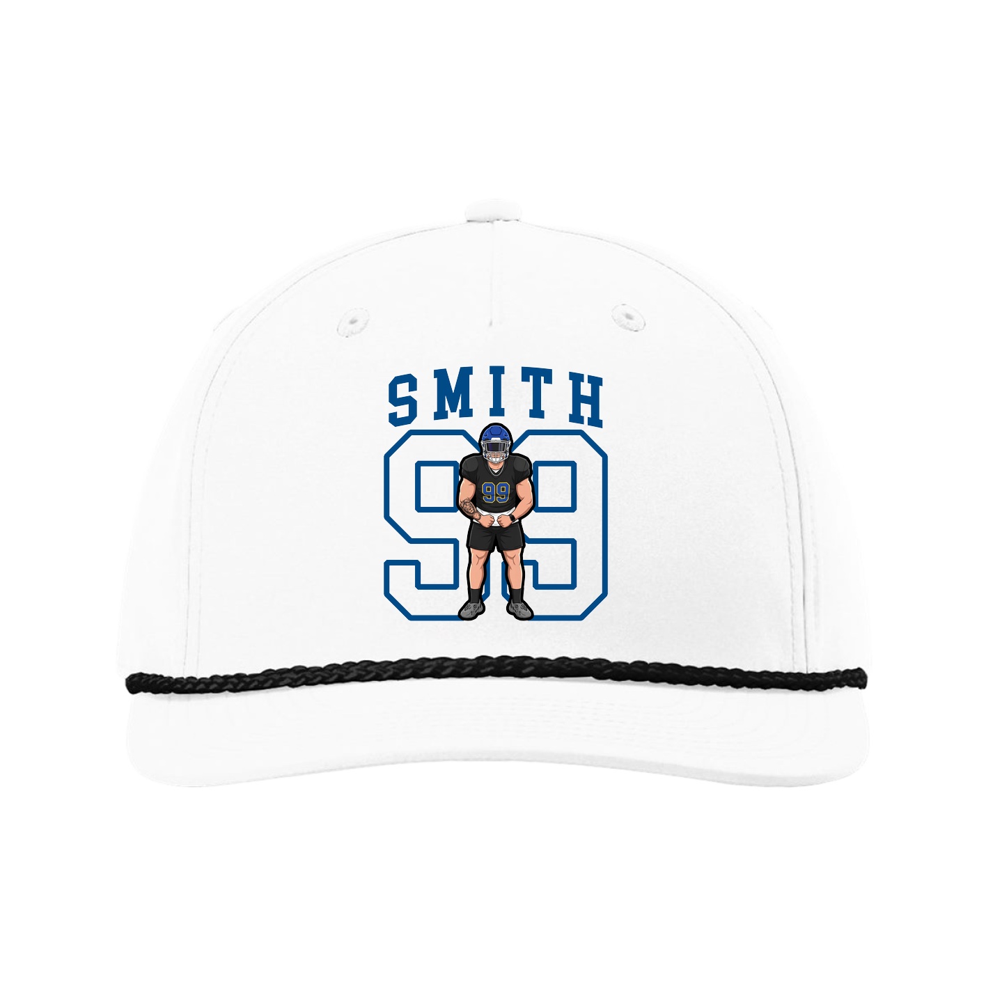 Five-Panel Classic Rope Cap — Shirsey in White
