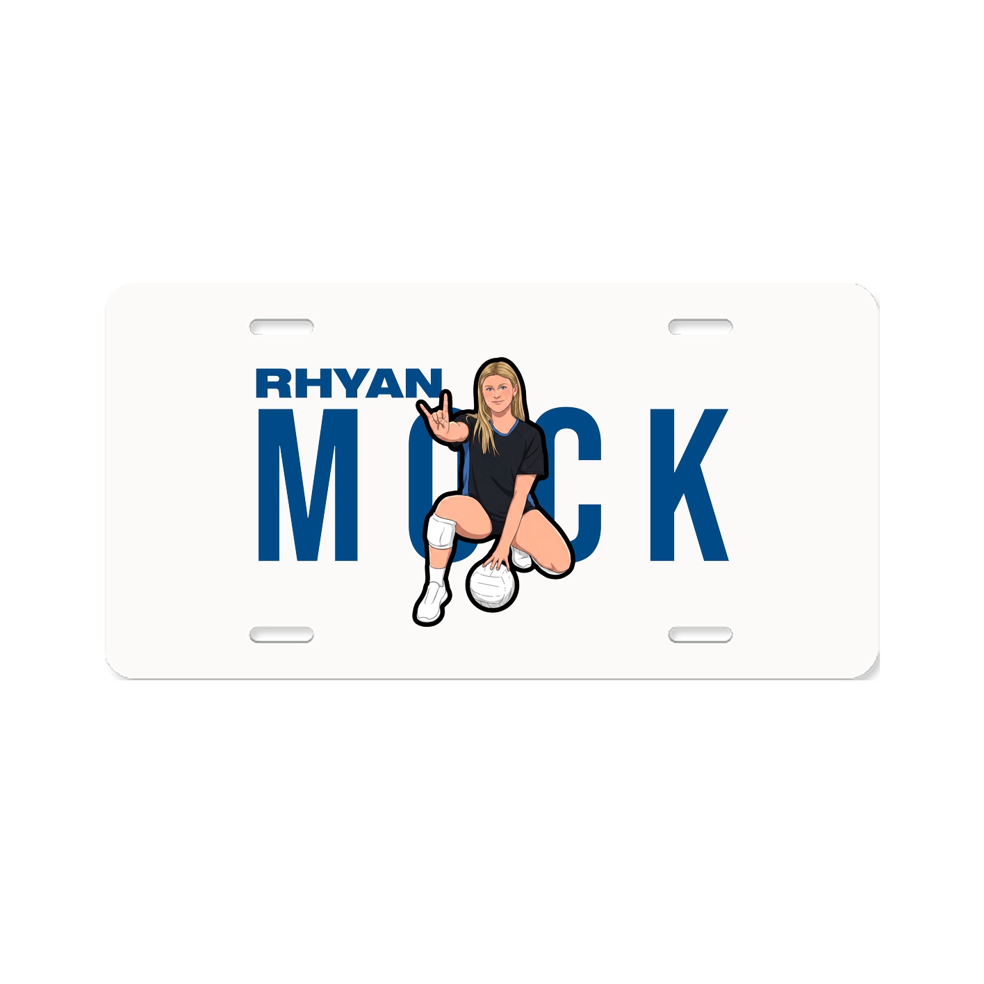 License Plate — Player Name in Classic