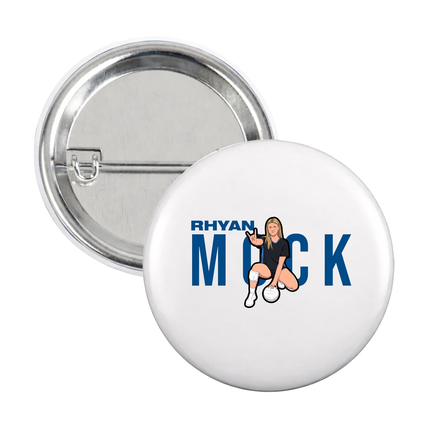Game Day Button — Player Name in White