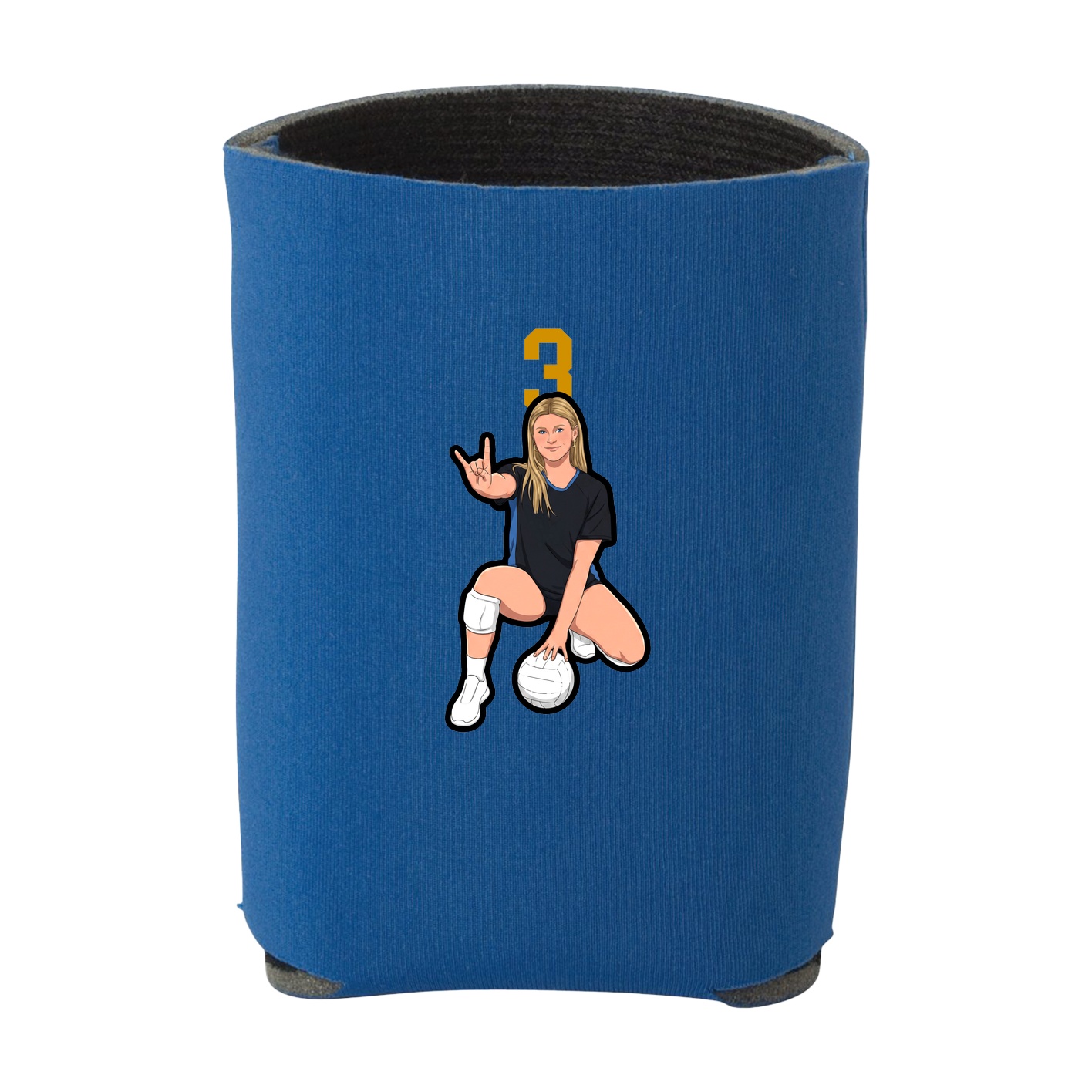 Can Holder — Number Top in Royal