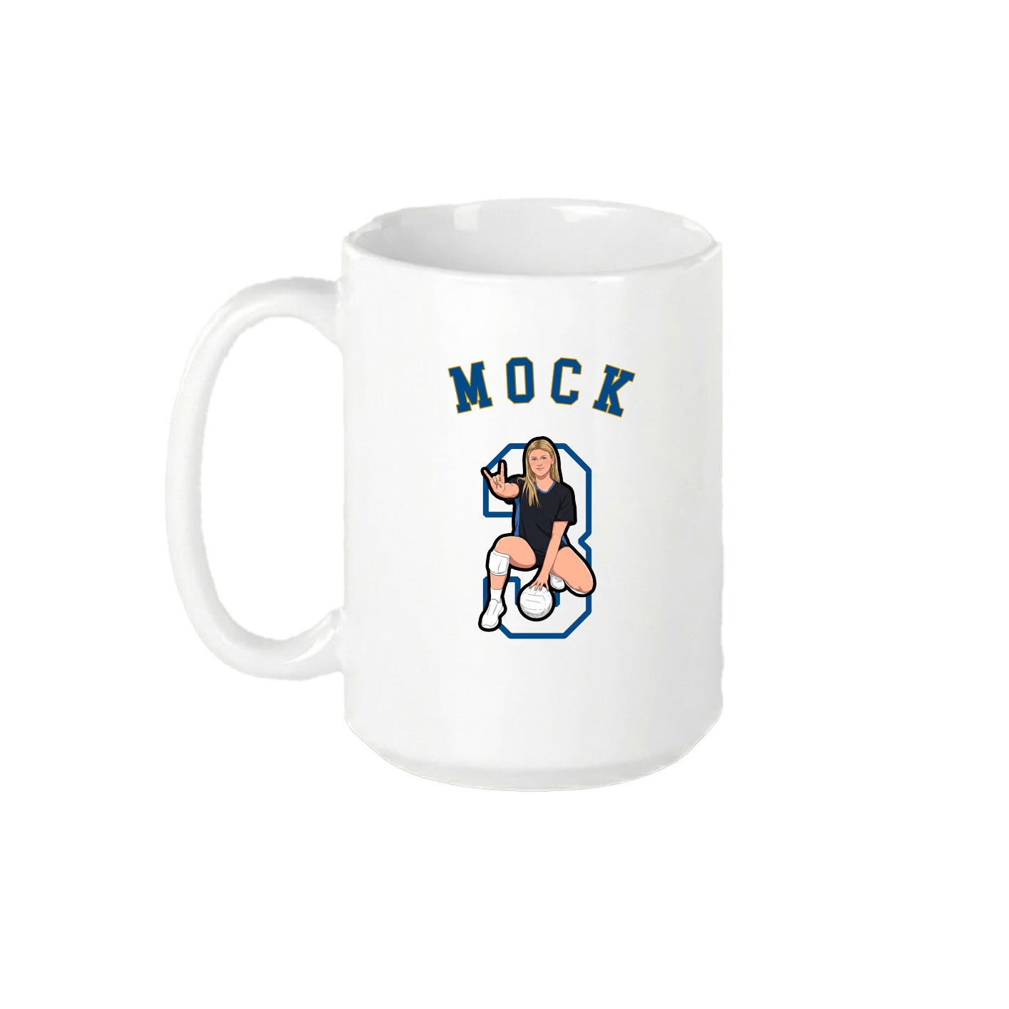 15oz Coffee Mug — Shirsey Arch in White