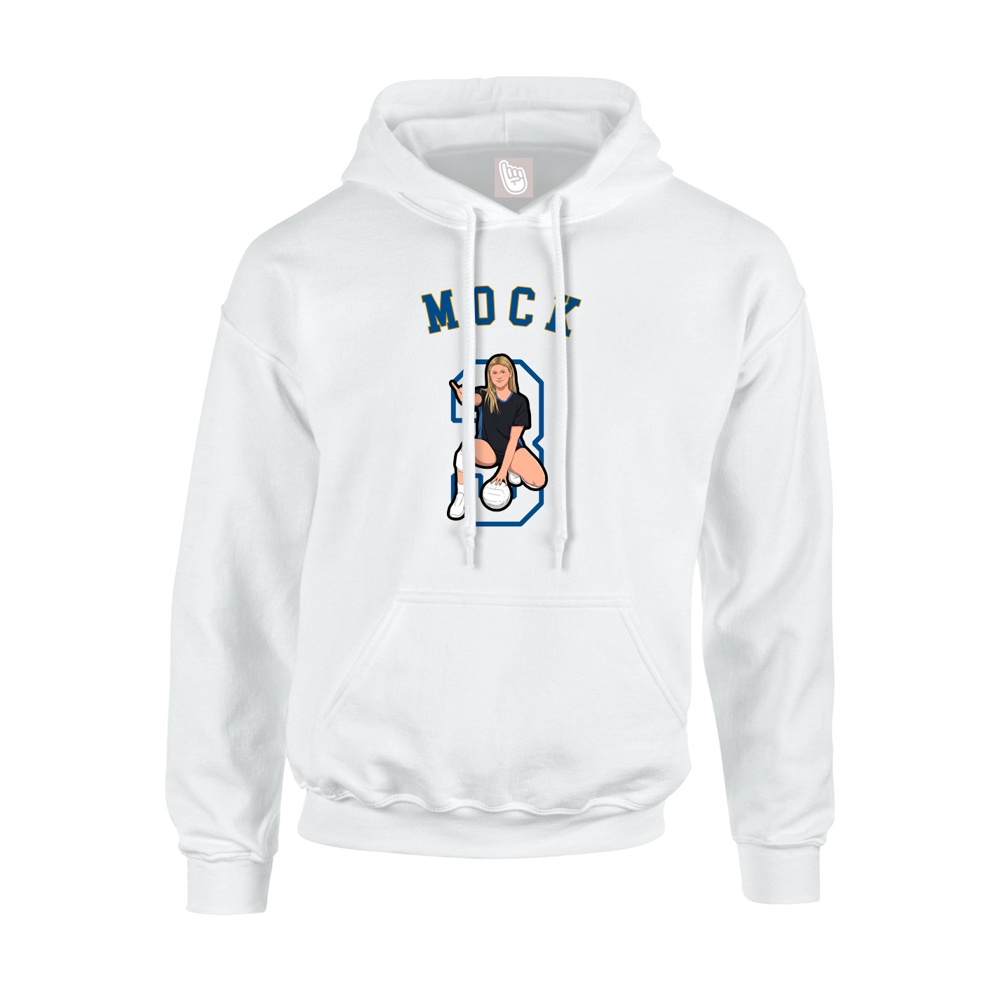 Youth Hoodie — Shirsey Arch in White