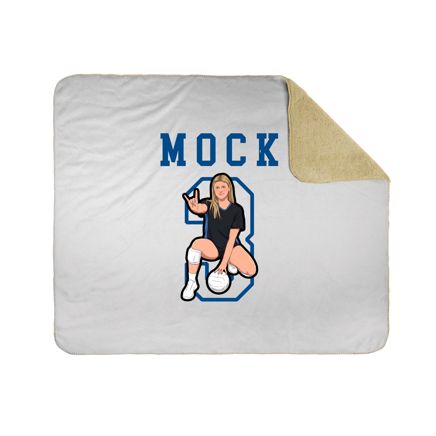 Throw Blanket — Shirsey in White