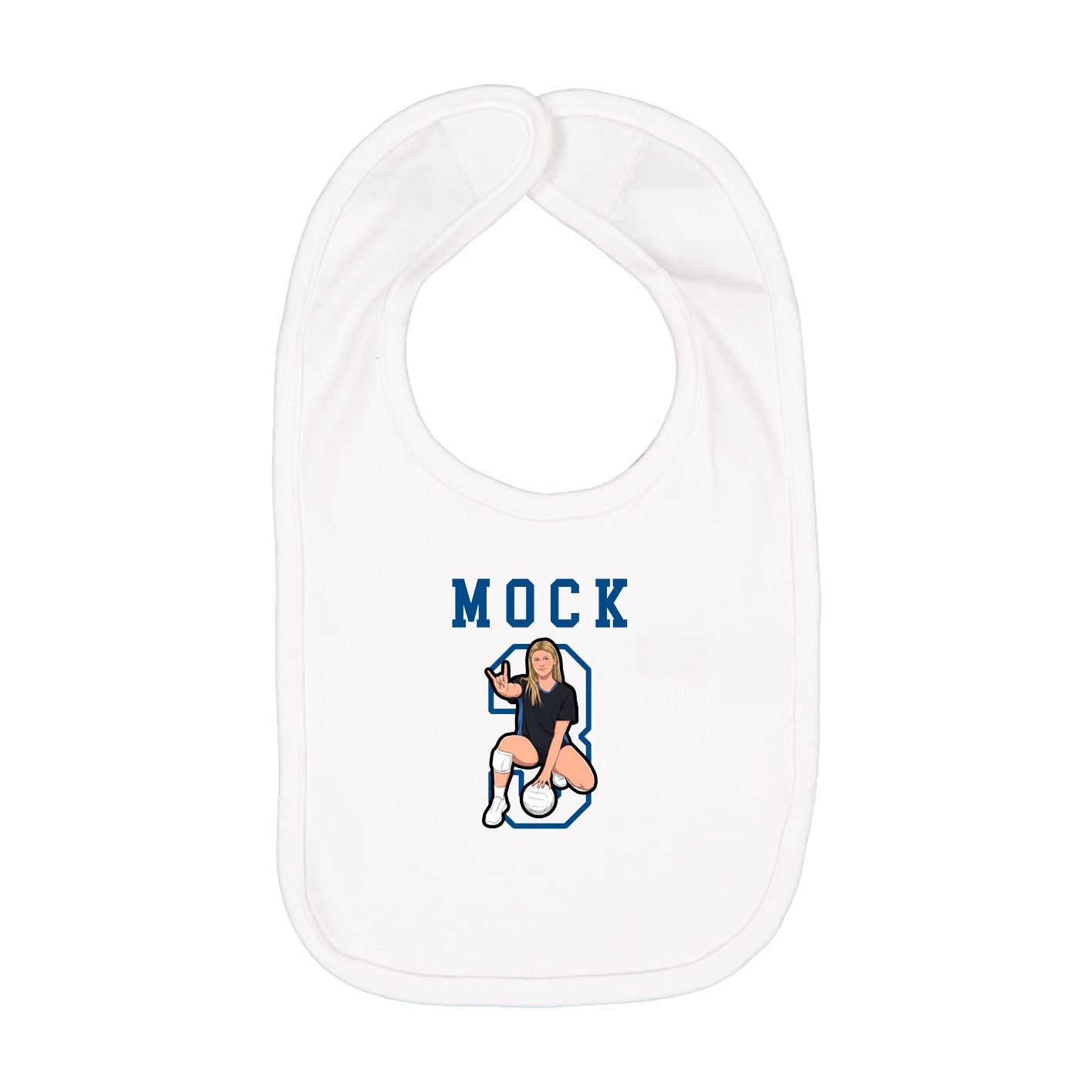 Infant Bib — Shirsey in White