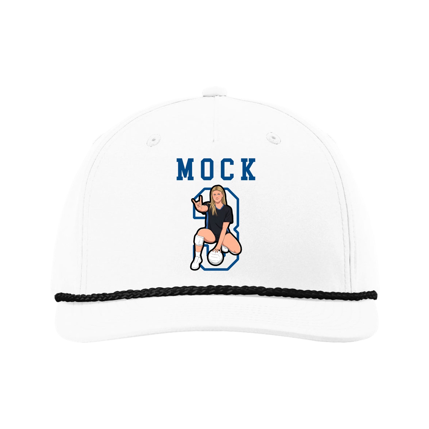 Five-Panel Classic Rope Cap — Shirsey in White