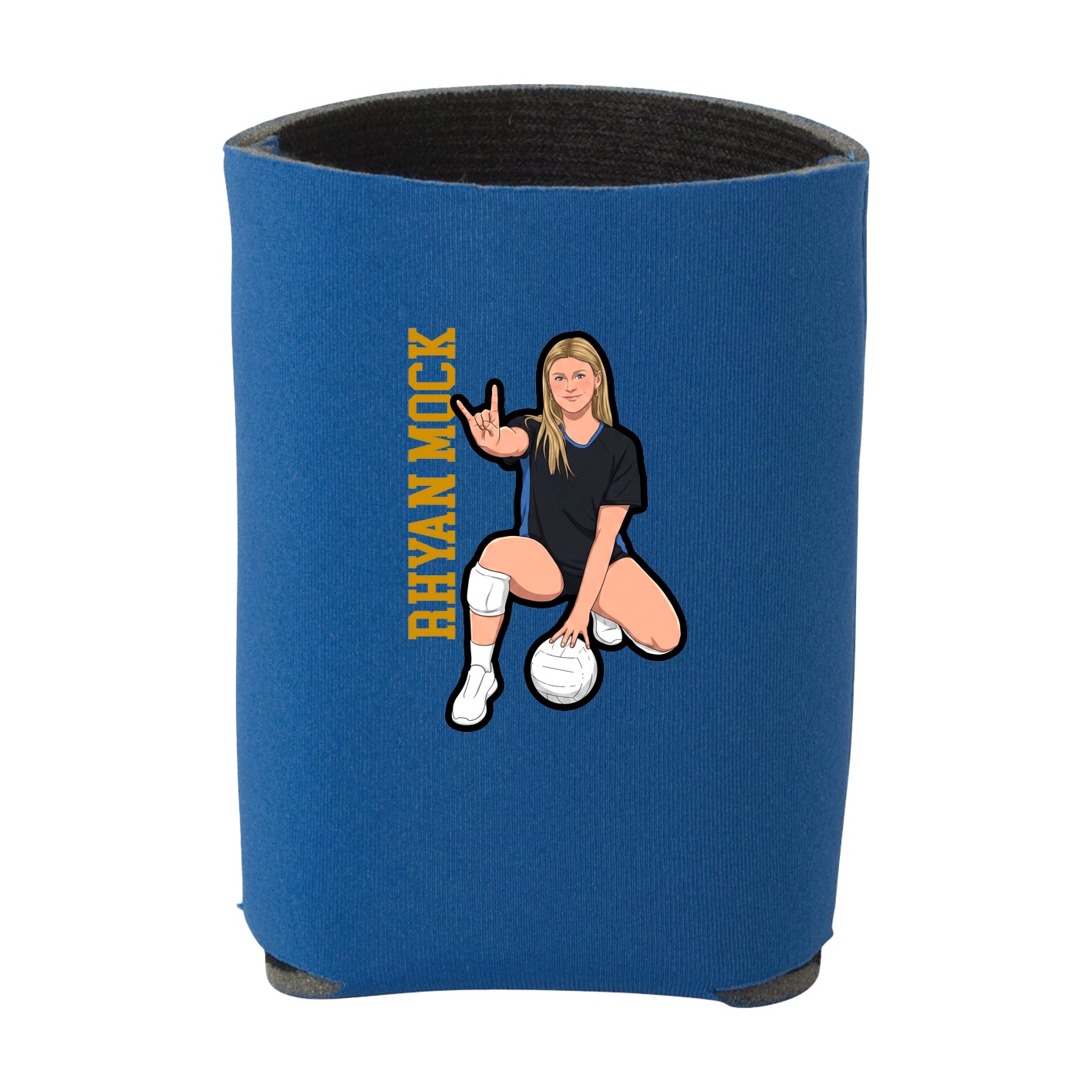 Can Holder — Name Vertical in Royal