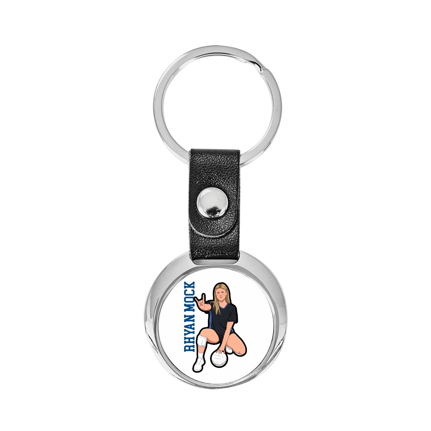 Key Chain — Name Vertical in Classic