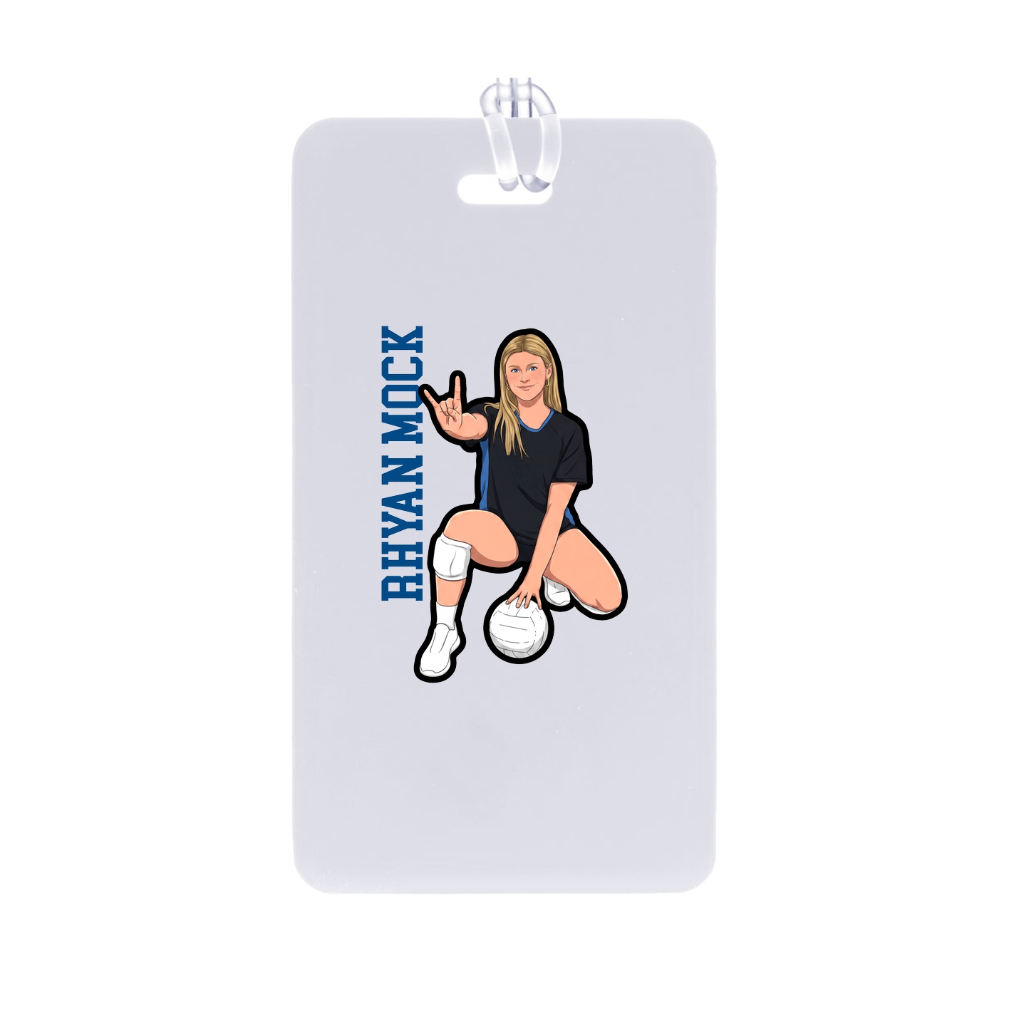 Bag Tag — Name Vertical in Classic
