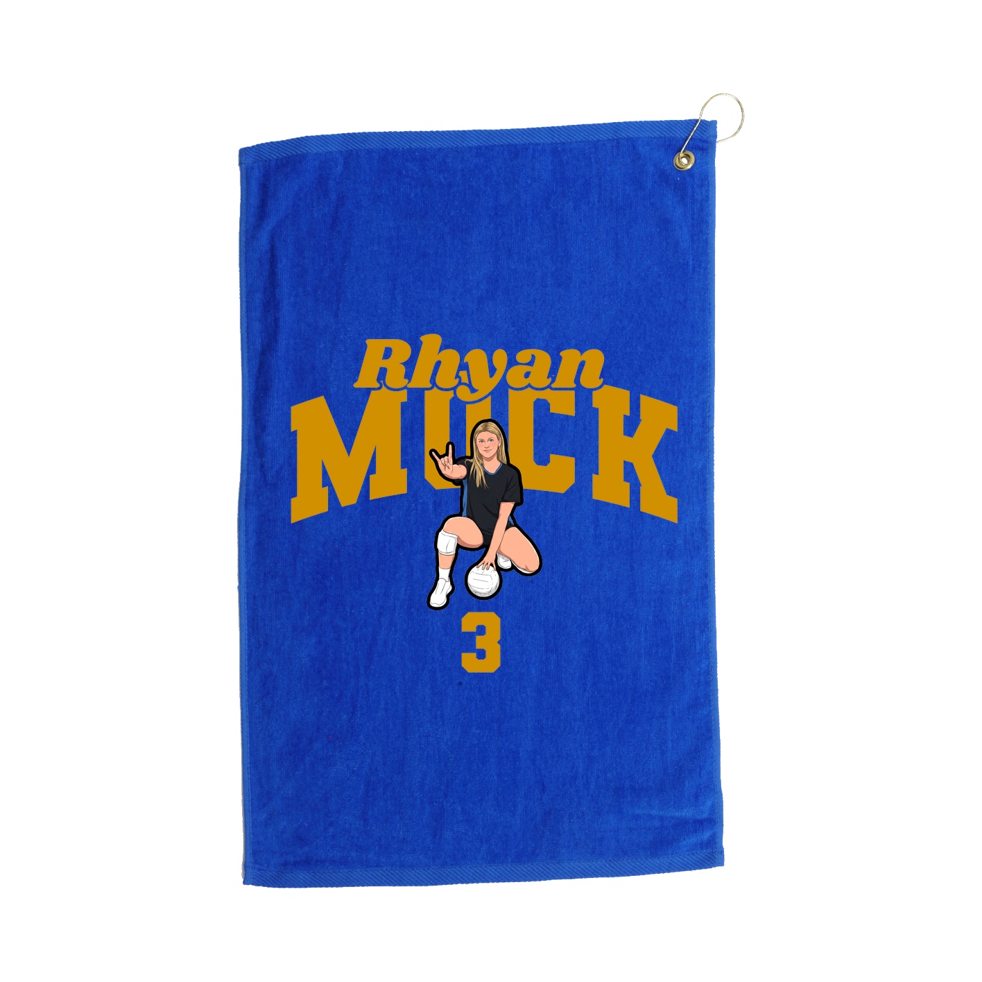 Golf Towel — Signature Arch in Royal