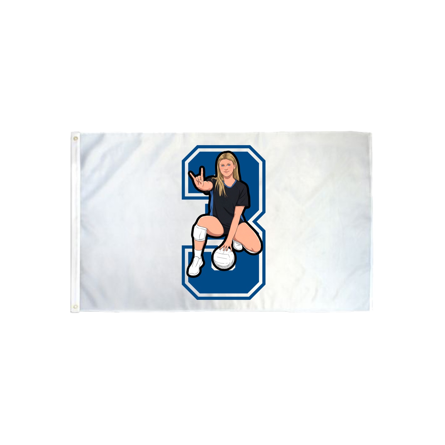 3x5 Flag — Number in Classic