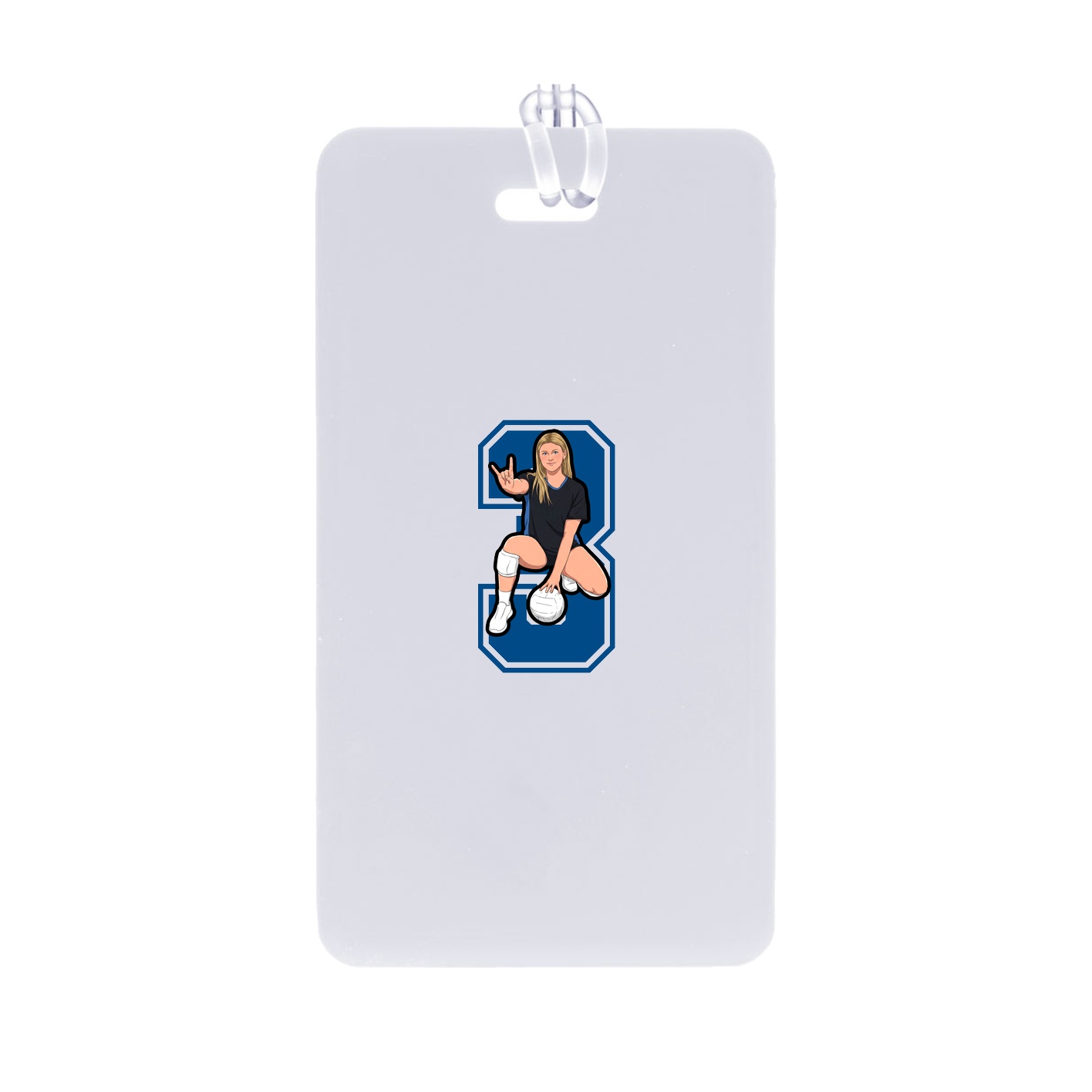Bag Tag — Number in Classic