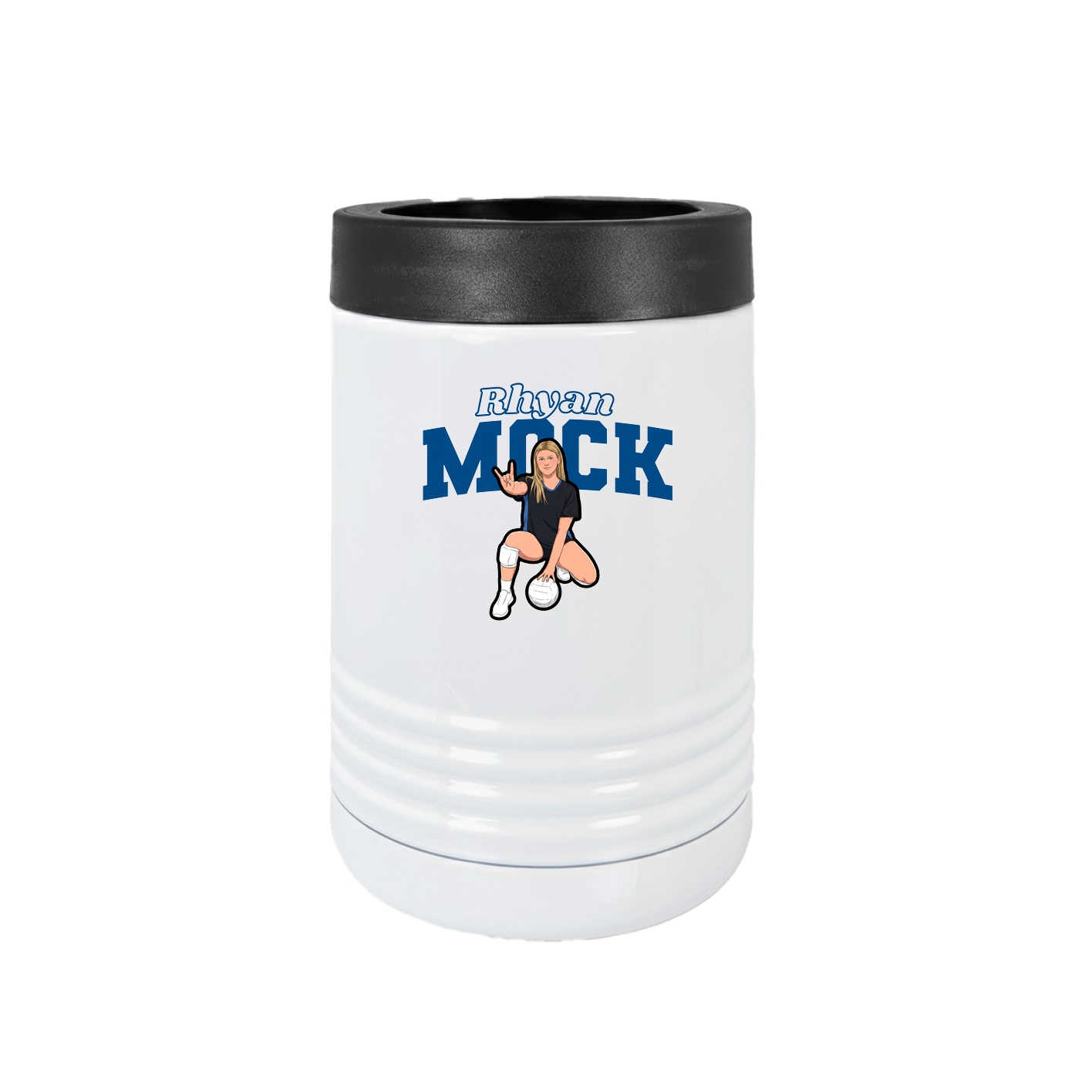 Beverage Holder — Name Arch in White