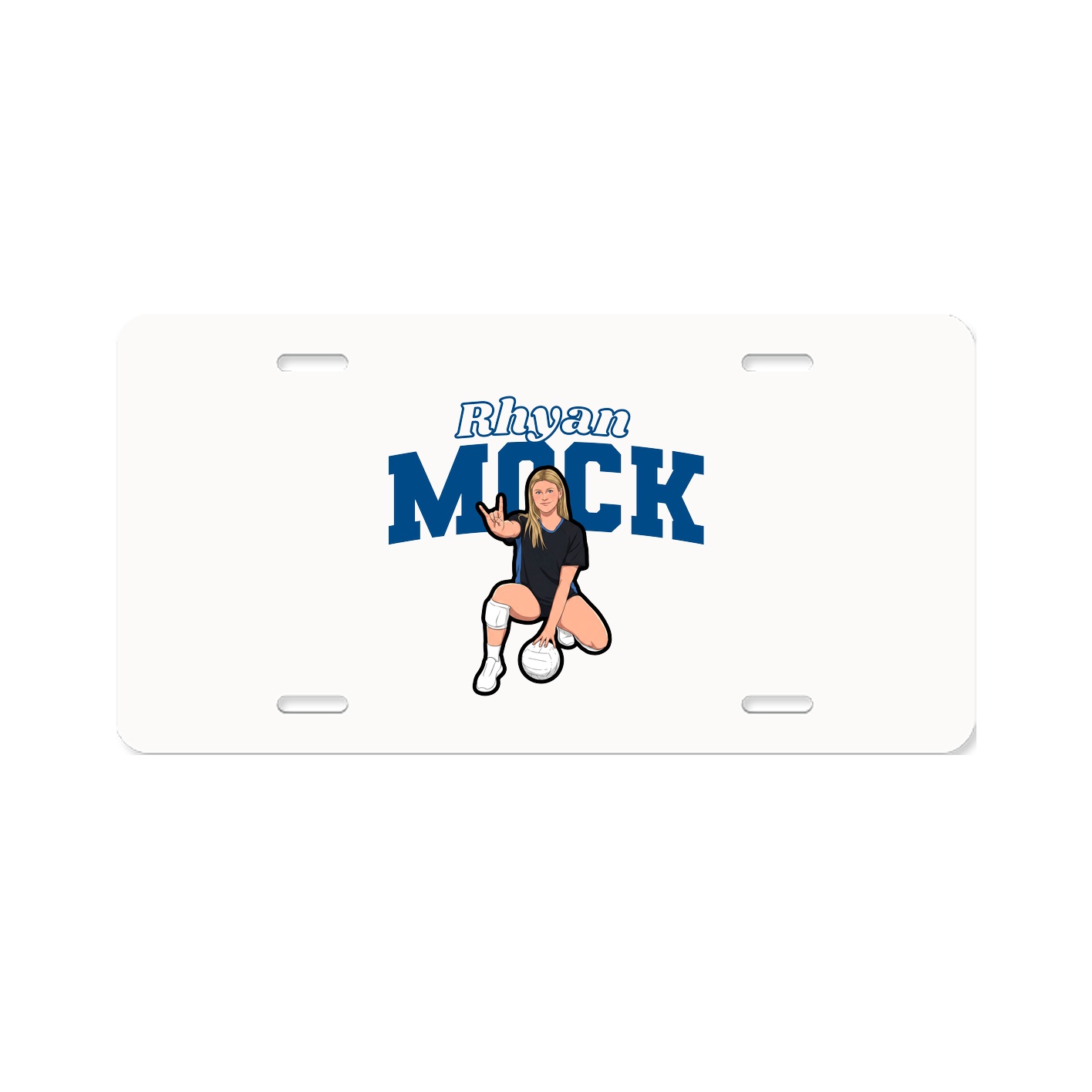 License Plate — Name Arch in Classic