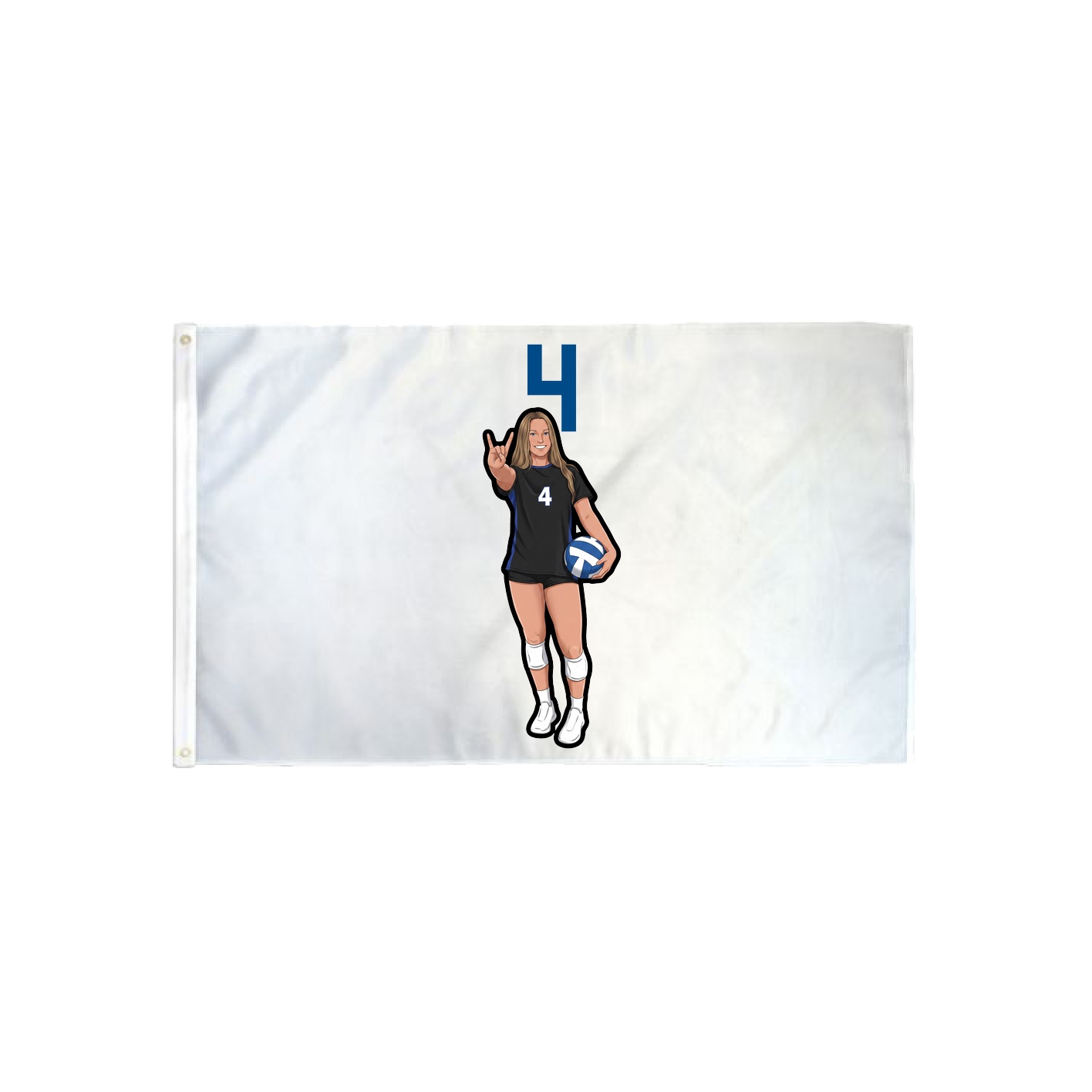 3x5 Flag — Number Top in Classic