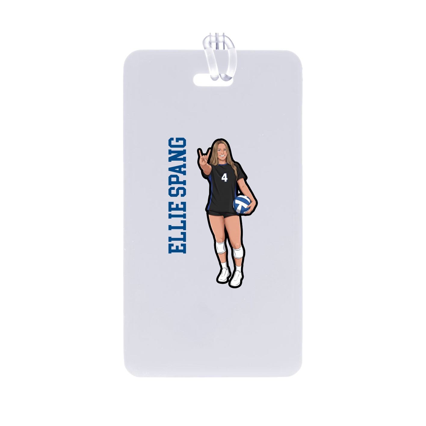 Bag Tag — Name Vertical in Classic
