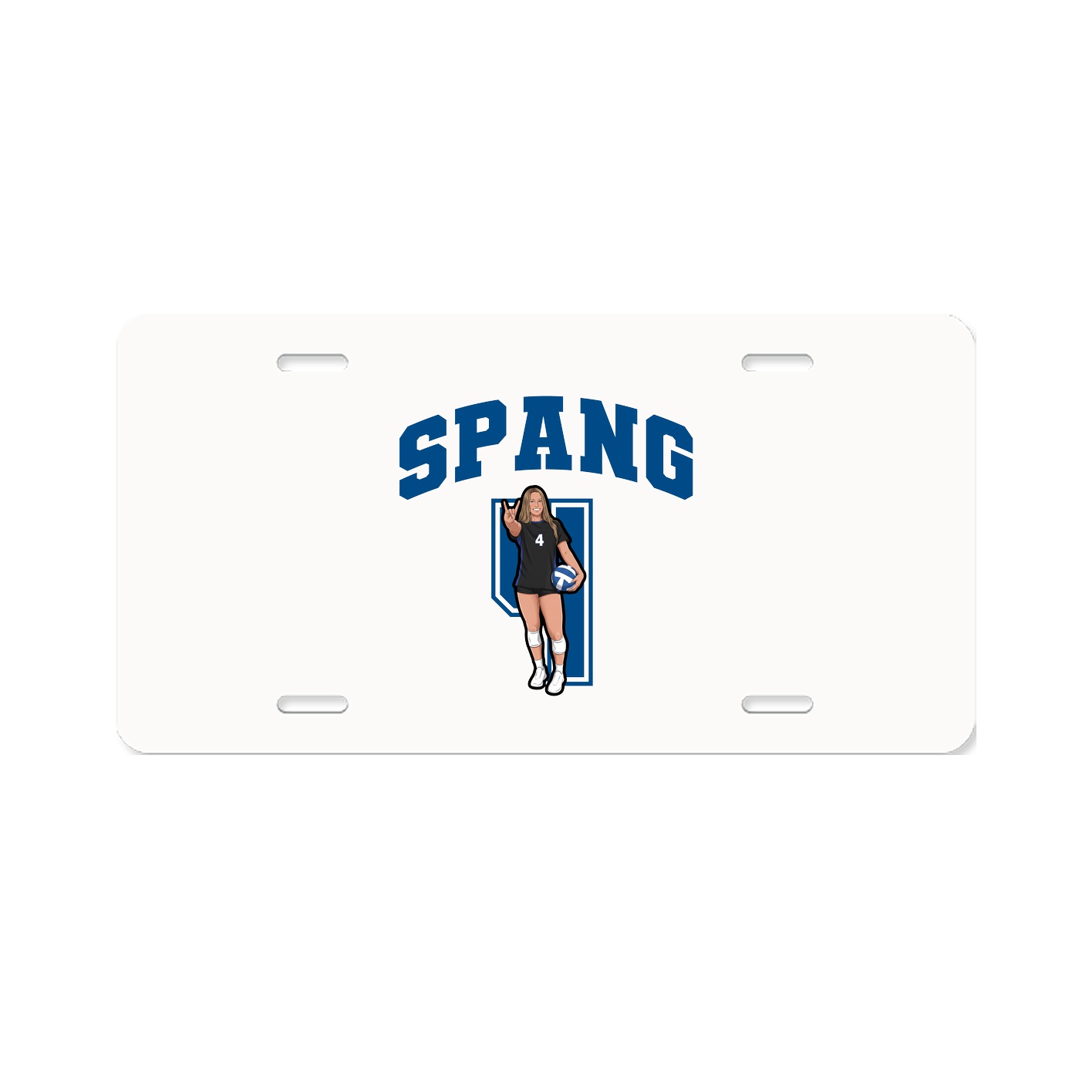 License Plate — Number in Classic