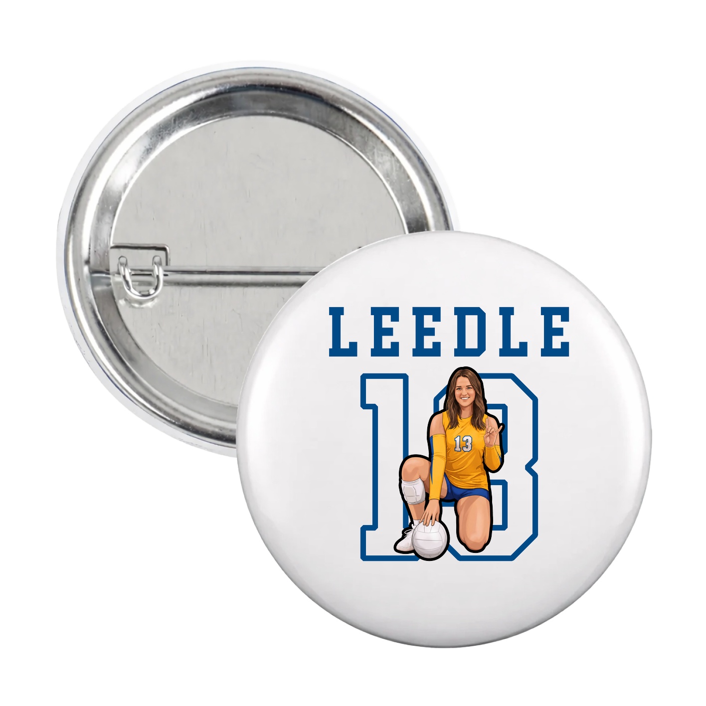 Game Day Button — Shirsey in White