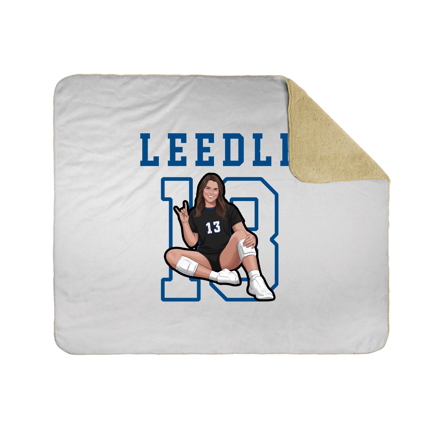 Throw Blanket — Shirsey in White