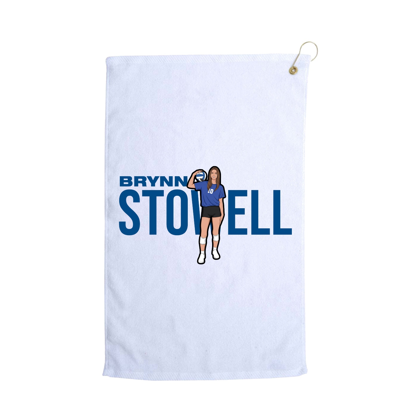 Golf Towel — Player Name in White