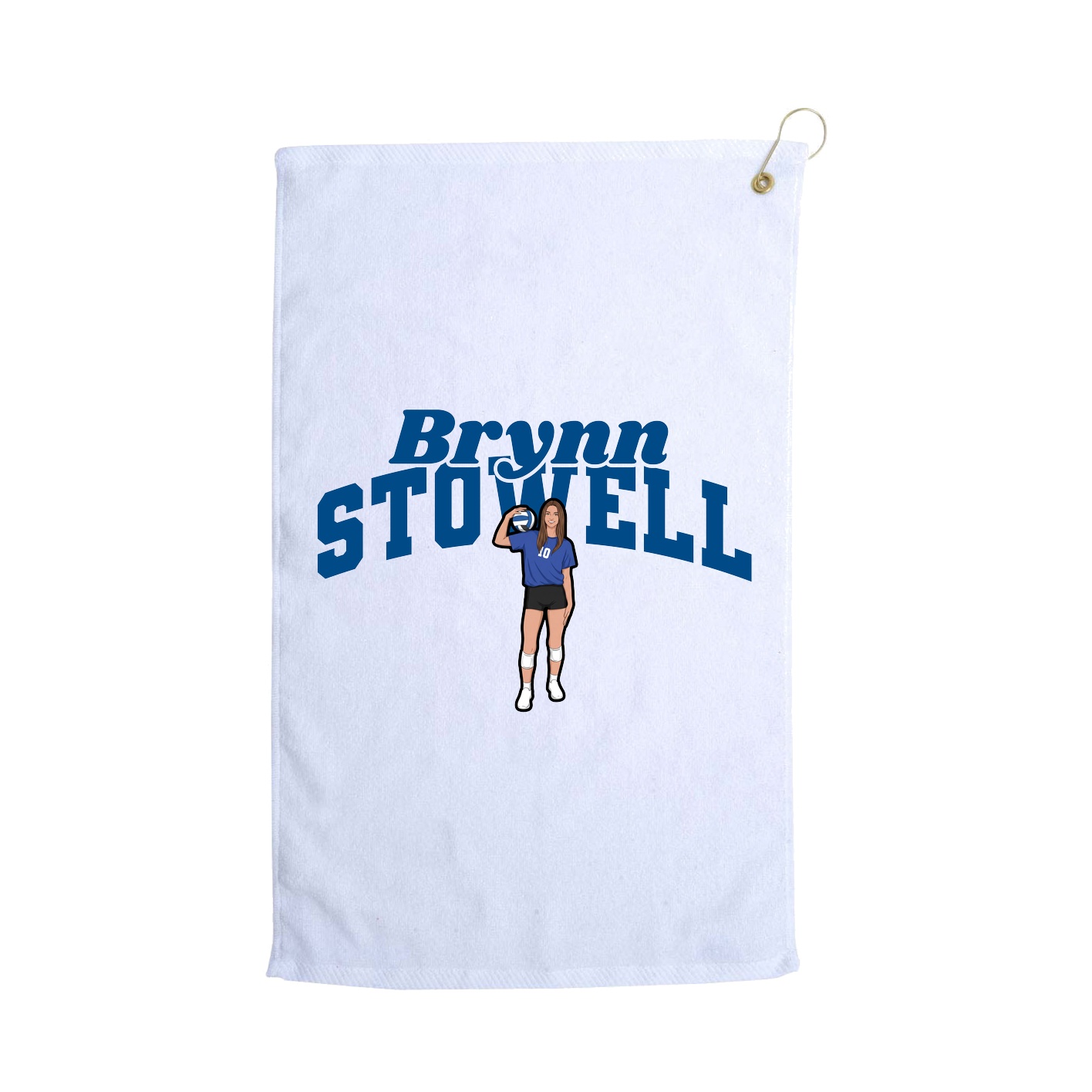 Golf Towel — Signature Arch in White