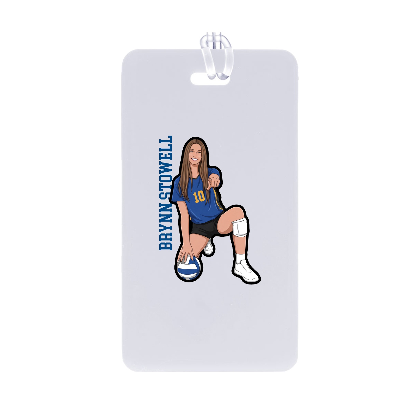 Bag Tag — Name Vertical in Classic