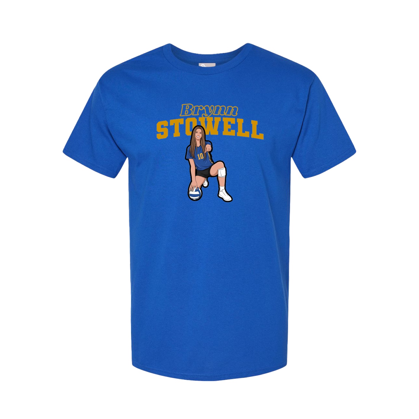 Youth Tee — Name Arch in Royal