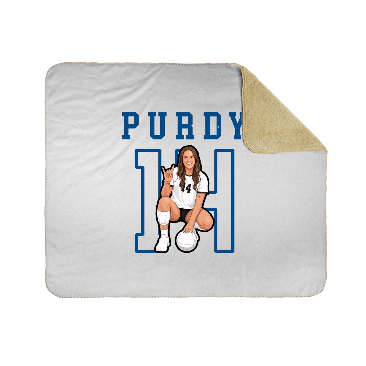 Throw Blanket — Shirsey in White