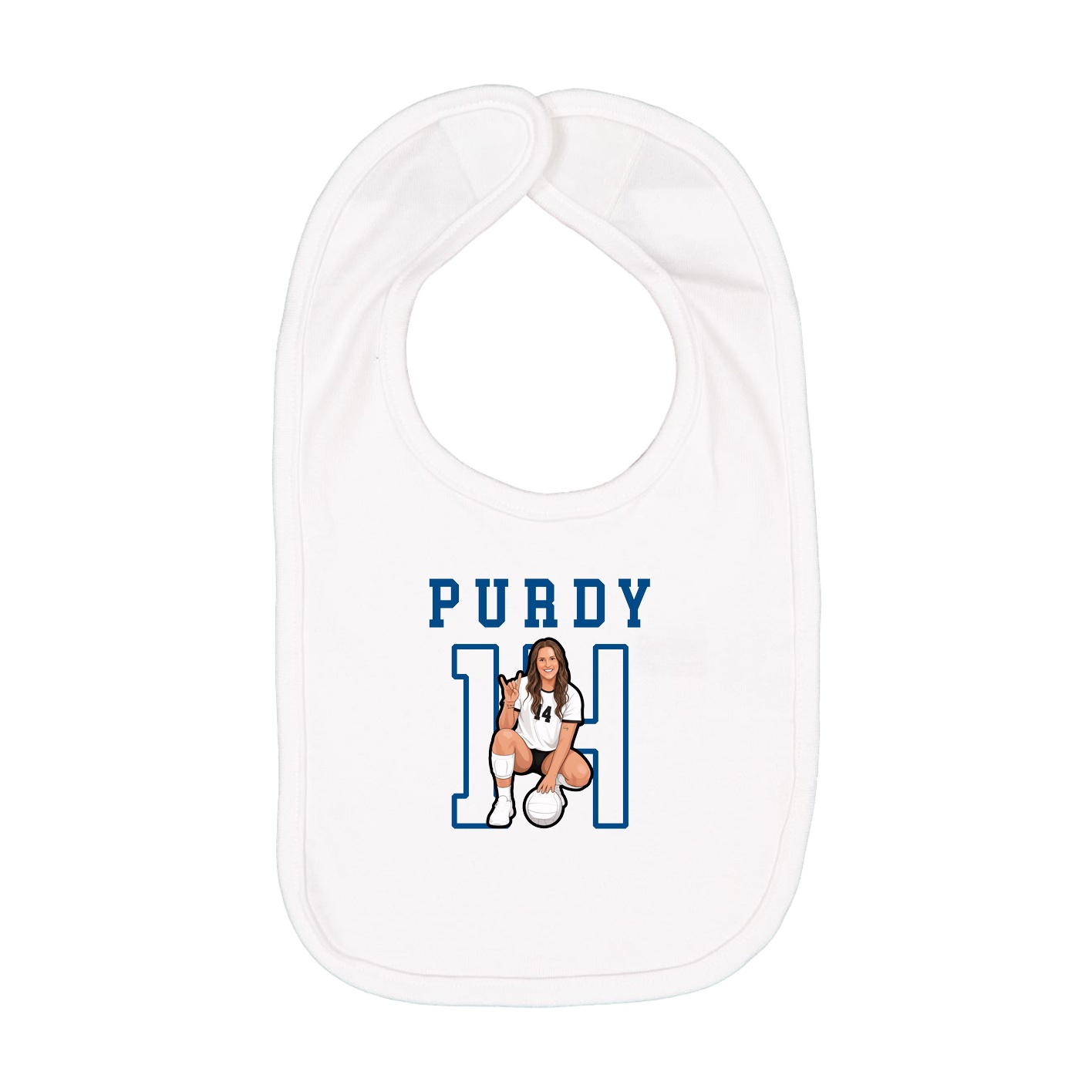 Infant Bib — Shirsey in White