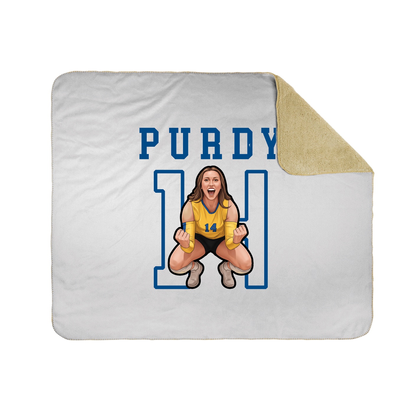 Throw Blanket — Shirsey in White